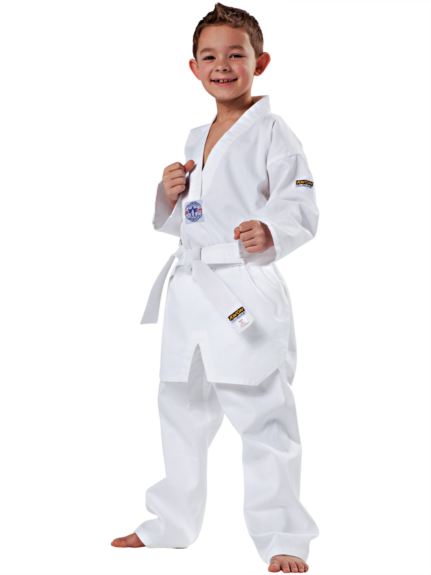 Gr 120 cm 200 cm Neu Taekwondo Anzug Dojo-Line Taekwondo Dobok von Danrho ® 