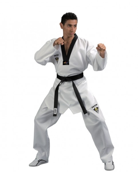 Taekwondo Anzug Starfighter mit schwarzem Revers