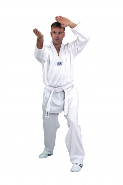 Taekwondo Anzug Hadan Plus, weißes Revers