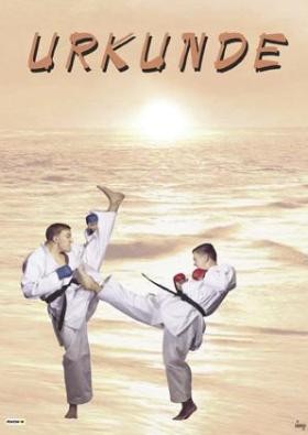 Urkunde - Karate/Sonne by Kwon