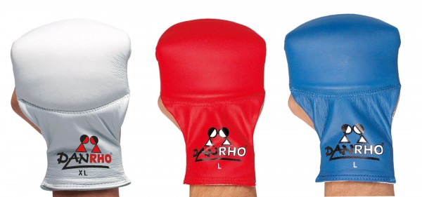 Handschutz Spezial in weiß, rot und blau