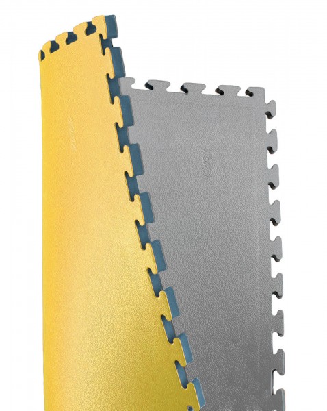 Sportmatte / Steckmatte 2,5 cm, anthrazit/gelb by Kwon