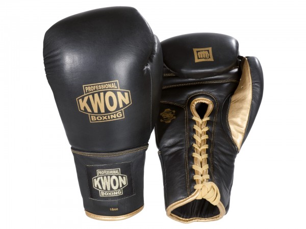 Boxhandschuhe Sparring mit Schnürung, Leder, 16 oz und 18 oz by Professional Boxing Kwon