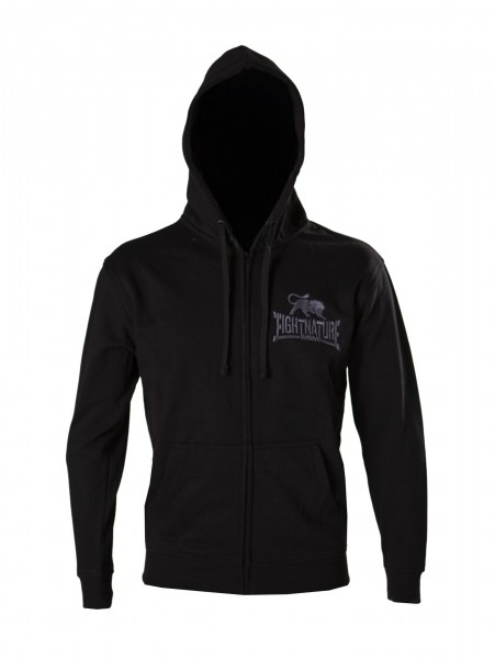 Zip Hoodie / Zipper / Kapuzenjacke schwarz by FIGHTNATURE